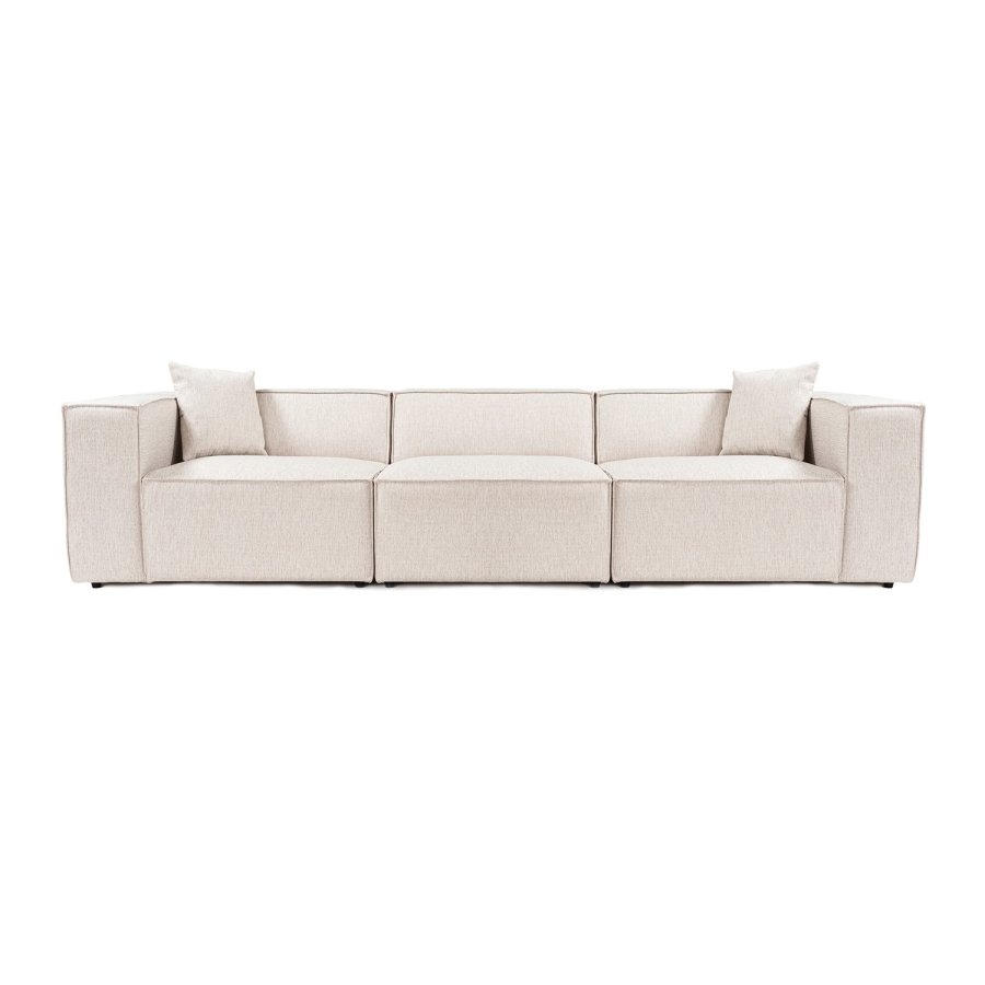 NORDVRK Lora 3-personers. - Lys brun 3-seters sofa