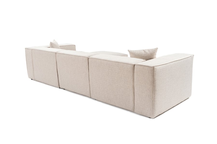 NORDVRK Lora 3-personers. - Lys brun 3-seters sofa