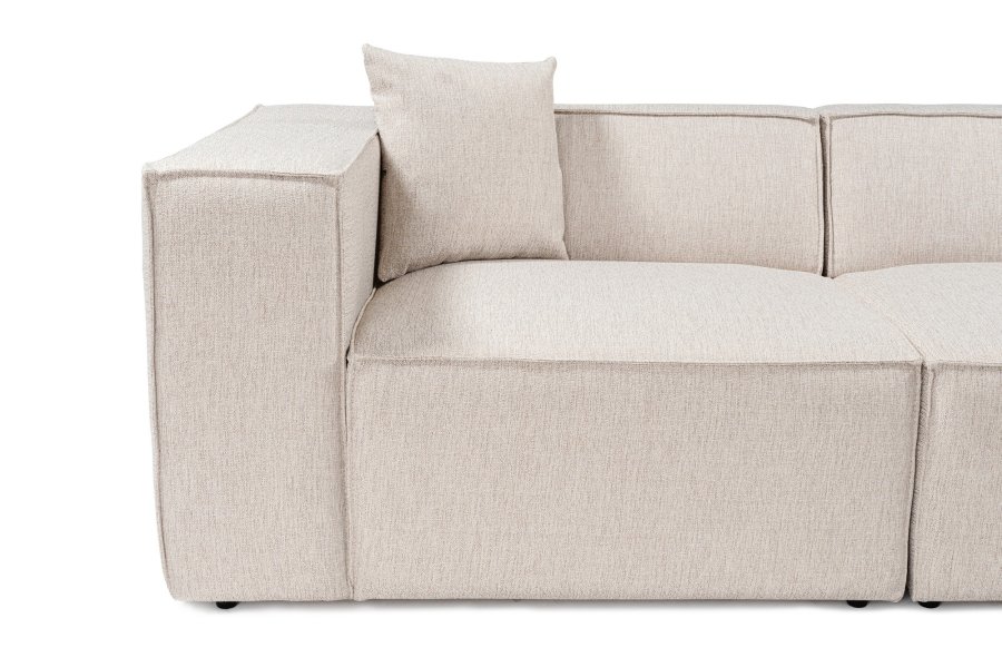 NORDVRK Lora 3-personers. - Lys brun 3-seters sofa