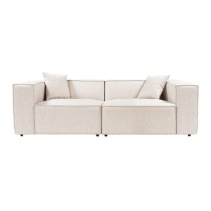 NORDVÄRK Lora 2 pers. sofa - brun stof