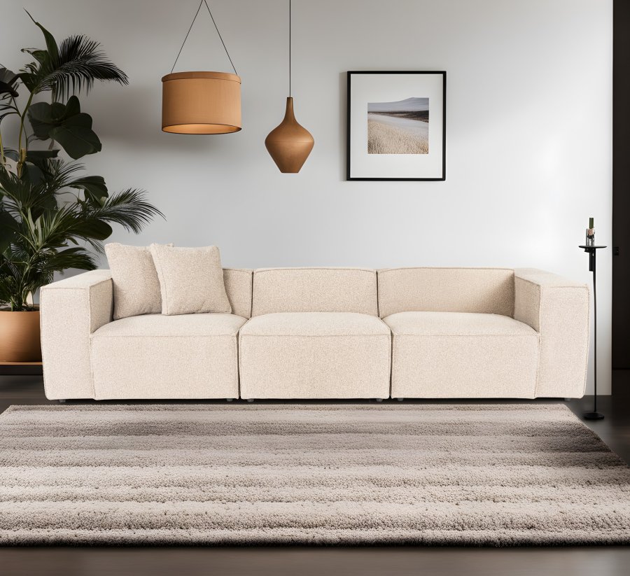 NORDVRK Lora 3-seter - Peach 3-seter sofa