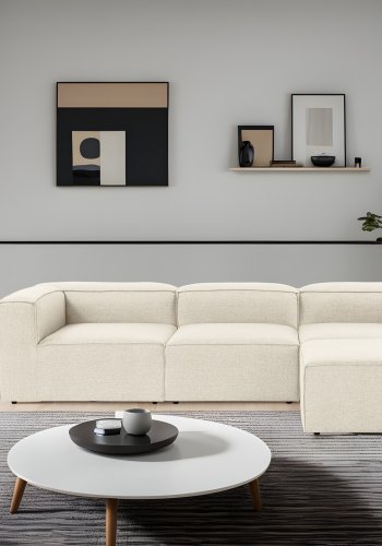 NORDVRK Fora - Ecru hjrnesofa