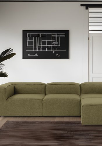 NORDVRK Fora - Grnn Hjrnesofa