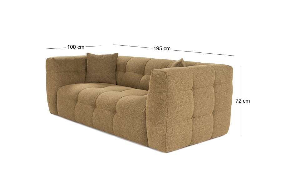 NORDVRK Cady 2 - Khaki 2-seters sofa
