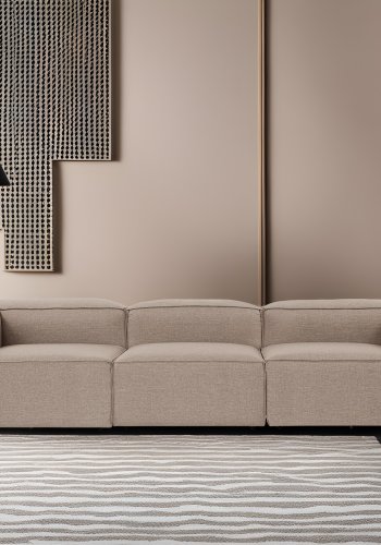 NORDVRK Fora 3-seter - Brun 3-seter sofa