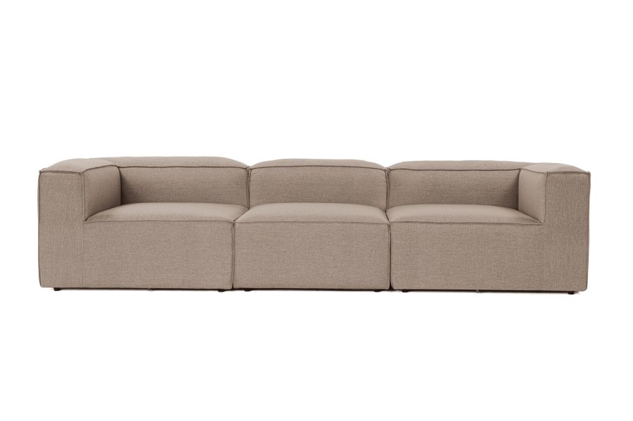 NORDVRK Fora 3-seter - Brun 3-seter sofa