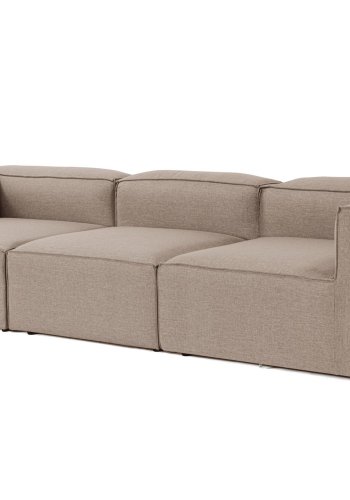 NORDVRK Fora 3-seter - Brun 3-seter sofa