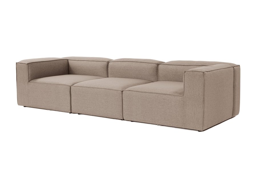 NORDVRK Fora 3-seter - Brun 3-seter sofa