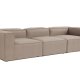 NORDVRK Fora 3-seter - Brun 3-seter sofa