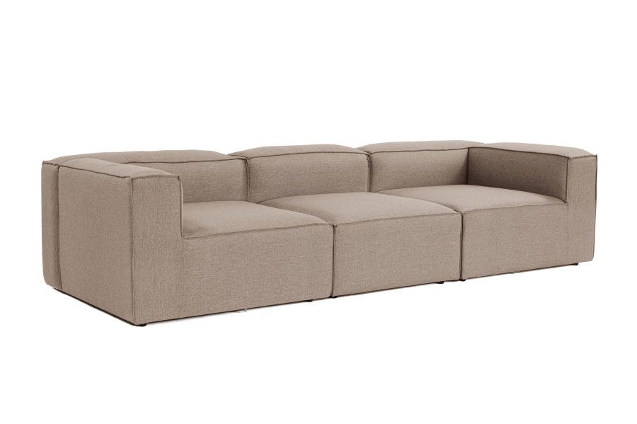 NORDVRK Fora 3-seter - Brun 3-seter sofa