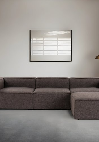 NORDVRK Fora - Mrkebrun Hjrnesofa