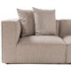 NORDVRK Sora (L1-O1-O1-1R-POUFFE ) - Sandbeige hjrnesofa