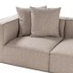NORDVRK Sora (L1-O1-O1-1R-POUFFE ) - Sandbeige hjrnesofa