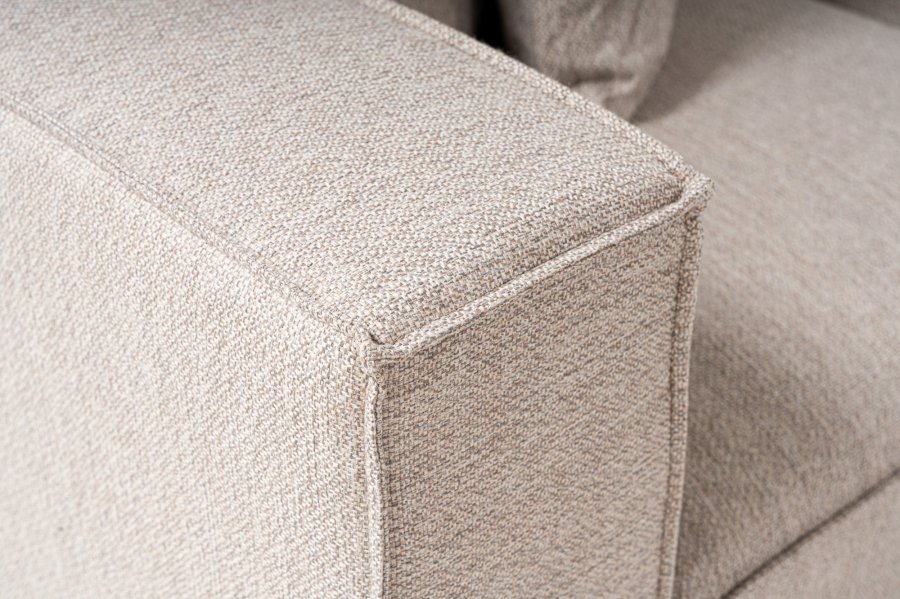NORDVRK Sora (L1-O1-O1-1R-POUFFE ) - Sandbeige hjrnesofa