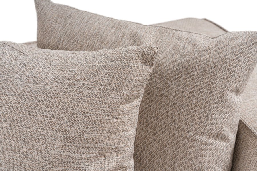 NORDVRK Sora (L1-O1-O1-1R-POUFFE ) - Sandbeige hjrnesofa