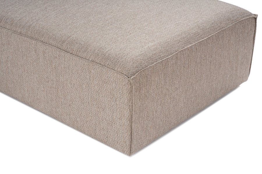NORDVRK Sora (L1-O1-O1-1R-POUFFE ) - Sandbeige hjrnesofa