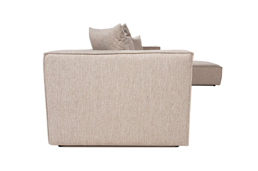 NORDVRK Sora (L1-O1-O1-1R-POUFFE ) - Sandbeige hjrnesofa