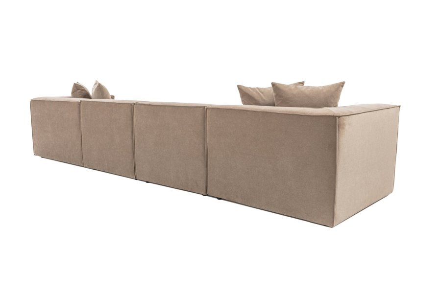 NORDVRK Sora (L1-O1-O1-1R-POUFFE ) - Cappuccino hjrnesofa