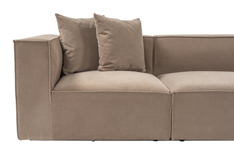 NORDVRK Sora (L1-O1-O1-1R-POUFFE ) - Cappuccino hjrnesofa