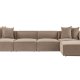 NORDVRK Sora (L1-O1-O1-1R-POUFFE ) - Cappuccino hjrnesofa
