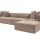 NORDVRK Sora (L1-O1-O1-1R-POUFFE ) - Cappuccino hjrnesofa