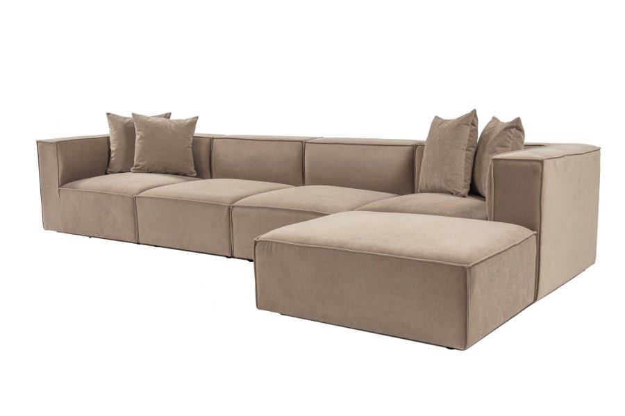 NORDVRK Sora (L1-O1-O1-1R-POUFFE ) - Cappuccino hjrnesofa