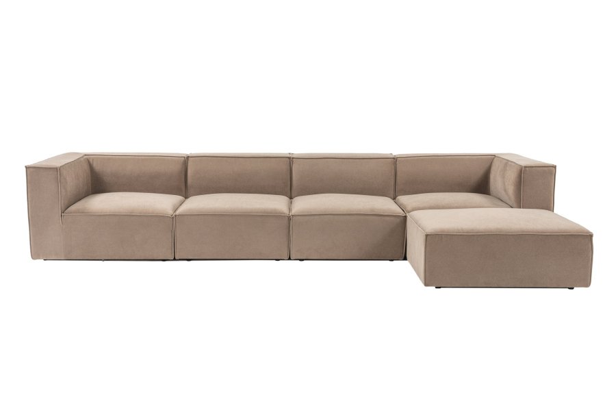 NORDVRK Sora (L1-O1-O1-1R-POUFFE ) - Cappuccino hjrnesofa