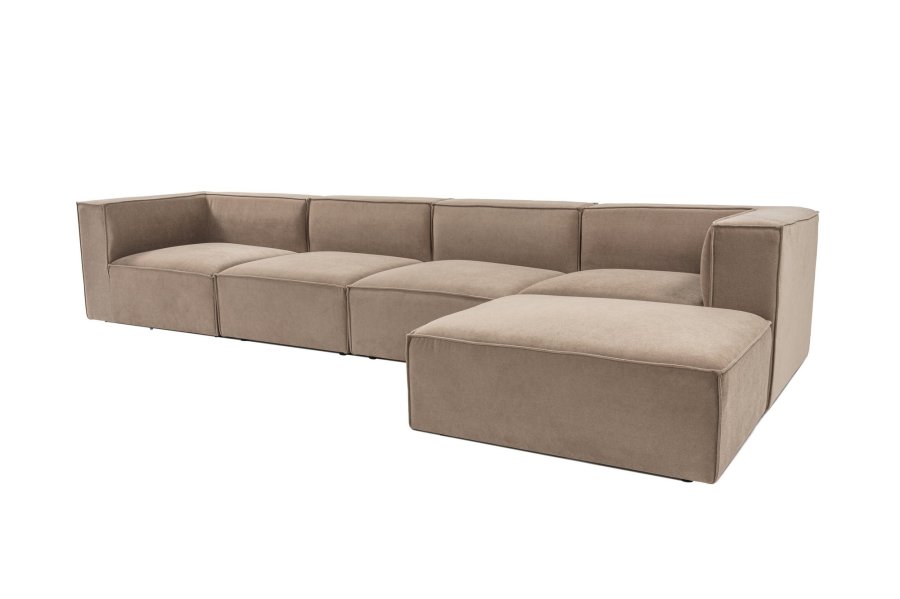 NORDVRK Sora (L1-O1-O1-1R-POUFFE ) - Cappuccino hjrnesofa