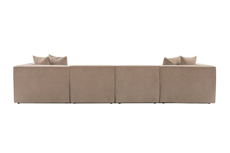 NORDVRK Sora (L1-O1-O1-1R-POUFFE ) - Cappuccino hjrnesofa