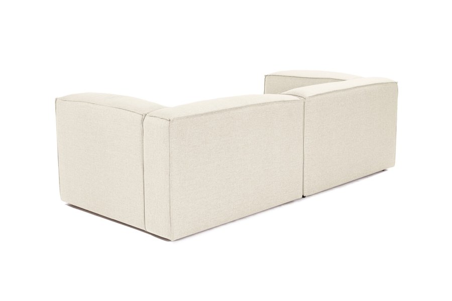 NORDVÄRK Forum 2 pers. sofa - ecru stoff og plast