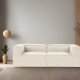 NORDVÄRK Forum 2 pers. sofa - ecru stoff og plast
