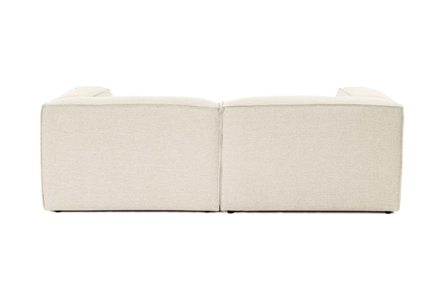 NORDVÄRK Forum 2 pers. sofa - ecru stoff og plast