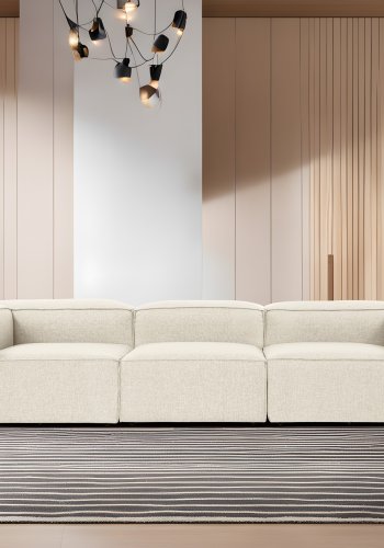 NORDVRK Fora 3 - Ecru 3-seters sofa