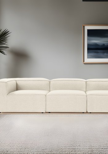 NORDVRK Fora 3 - Ecru 3-seters sofa
