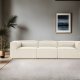 NORDVRK Fora 3 - Ecru 3-seters sofa