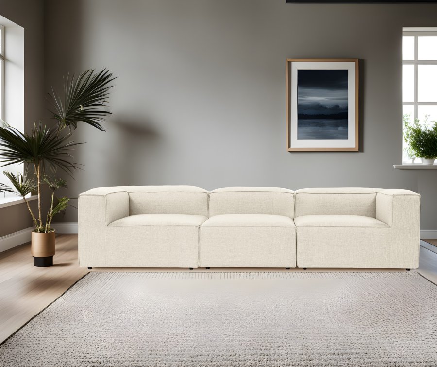 NORDVRK Fora 3 - Ecru 3-seters sofa