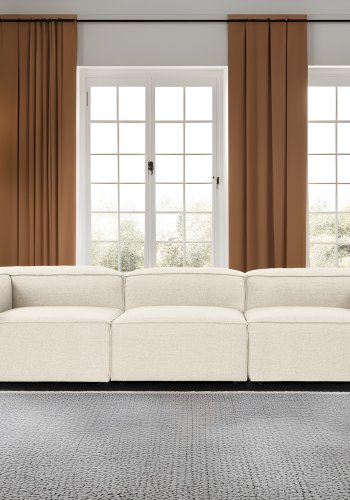 NORDVRK Fora 3 - Ecru 3-seters sofa