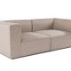 NORDVÄRK Sora 2-manns sofa - sand/beige stoff og plast