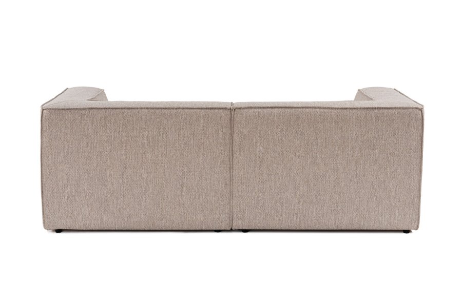 NORDVÄRK Sora 2-manns sofa - sand/beige stoff og plast
