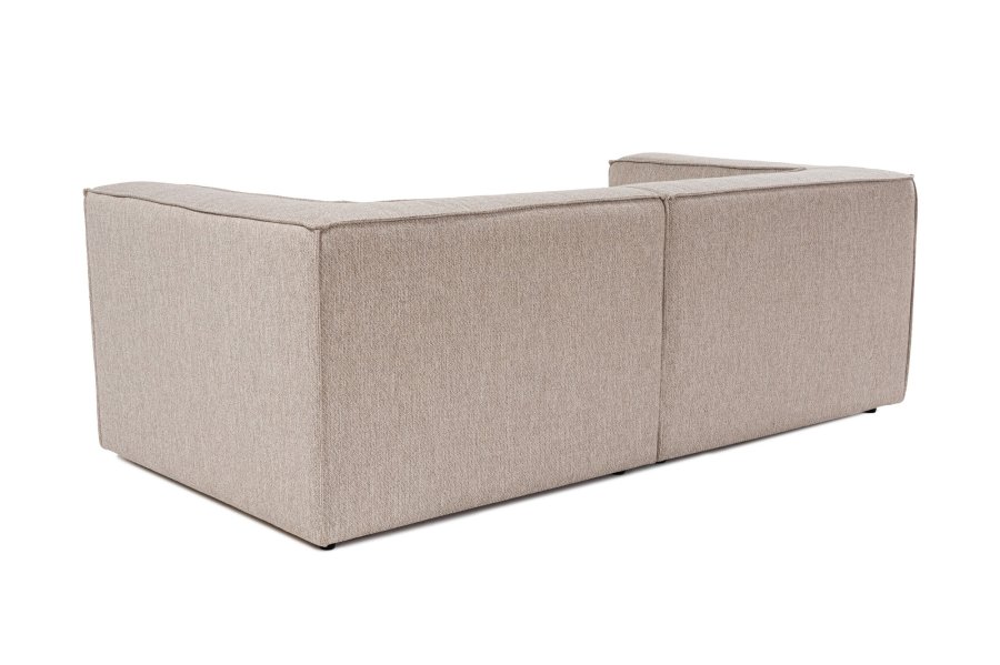 NORDVÄRK Sora 2-manns sofa - sand/beige stoff og plast