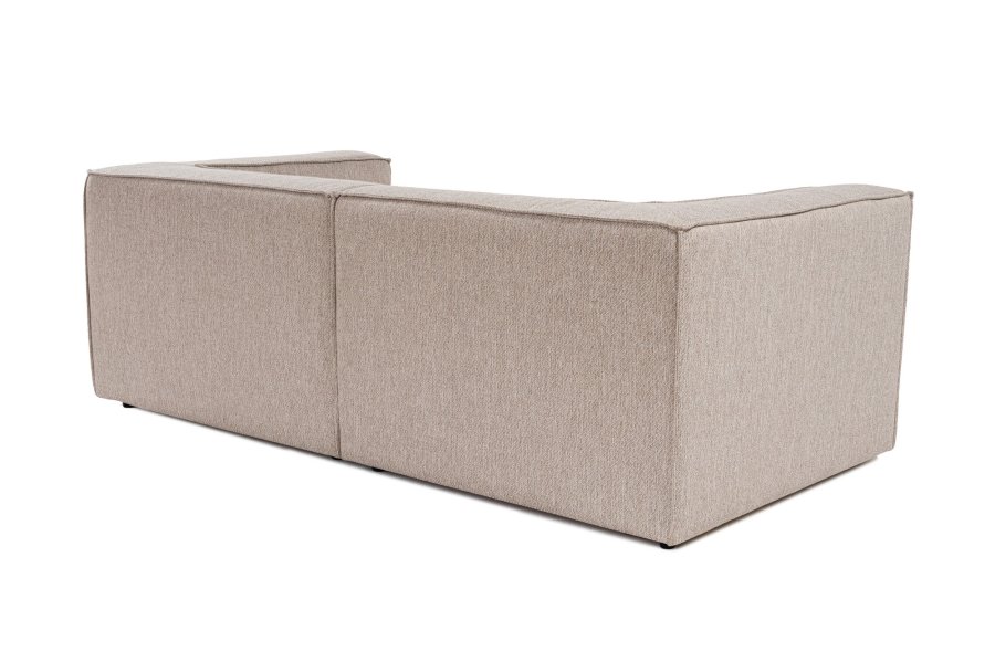 NORDVÄRK Sora 2-manns sofa - sand/beige stoff og plast