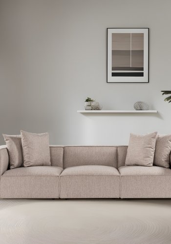 NORDVRK Sora 3 - Sandbeige 3-seters sofa