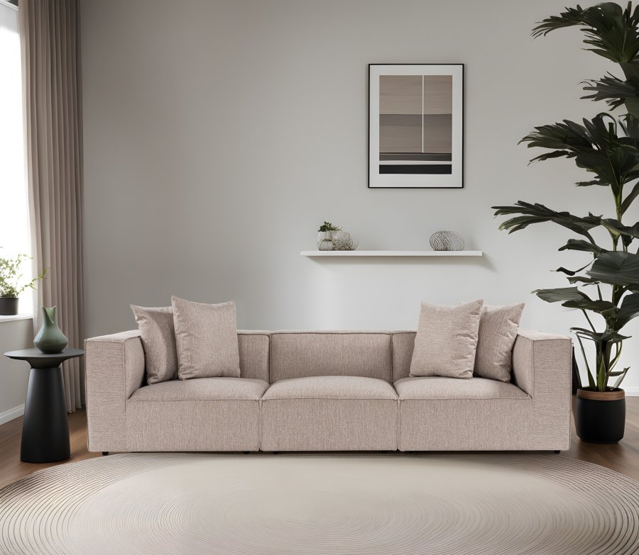NORDVRK Sora 3 - Sandbeige 3-seters sofa
