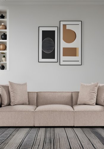 NORDVRK Sora 3 - Sandbeige 3-seters sofa
