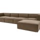 NORDVRK Sora (L1-O1-O1-1R-POUFFE ) - Brun hjrnesofa