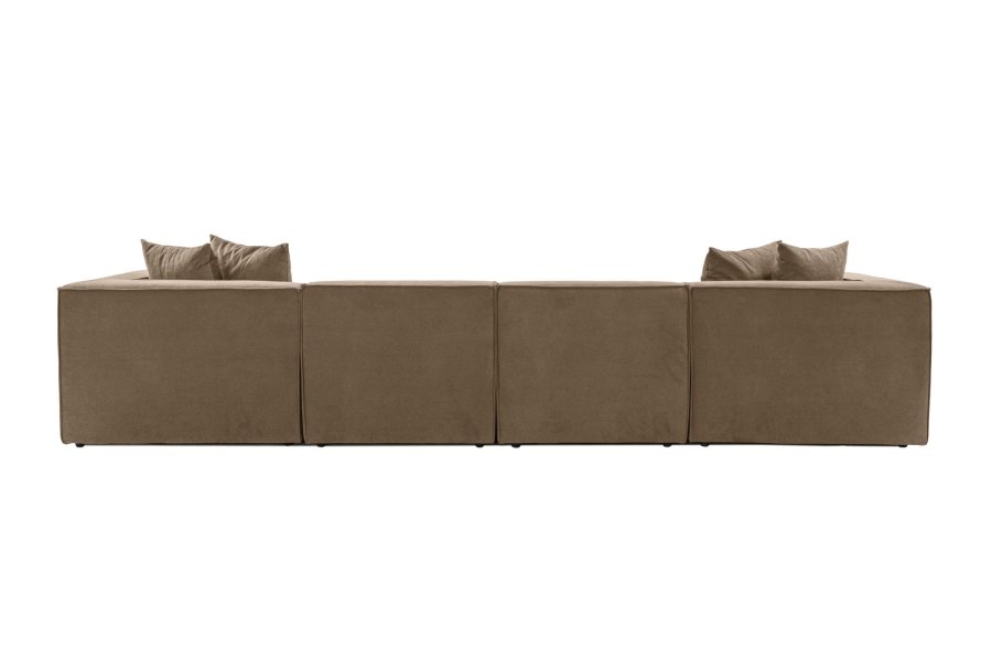 NORDVRK Sora (L1-O1-O1-1R-POUFFE ) - Brun hjrnesofa