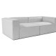 NORDVRK Fora 2 pers. - Lys gr 2-seters sofa