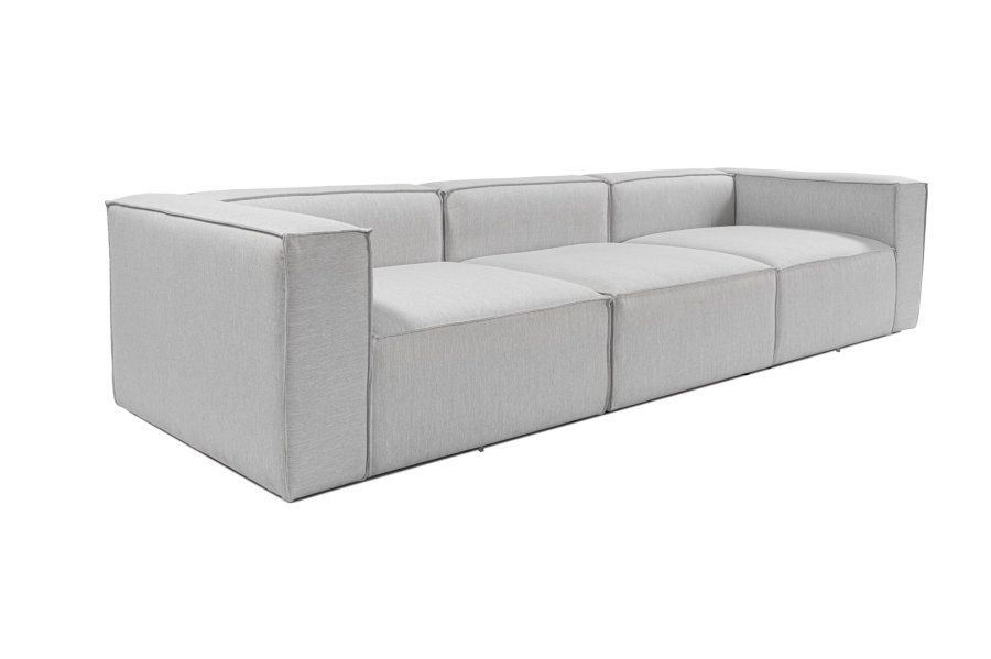 NORDVRK Fora 3-seter - Lys gr 3-seter sofa