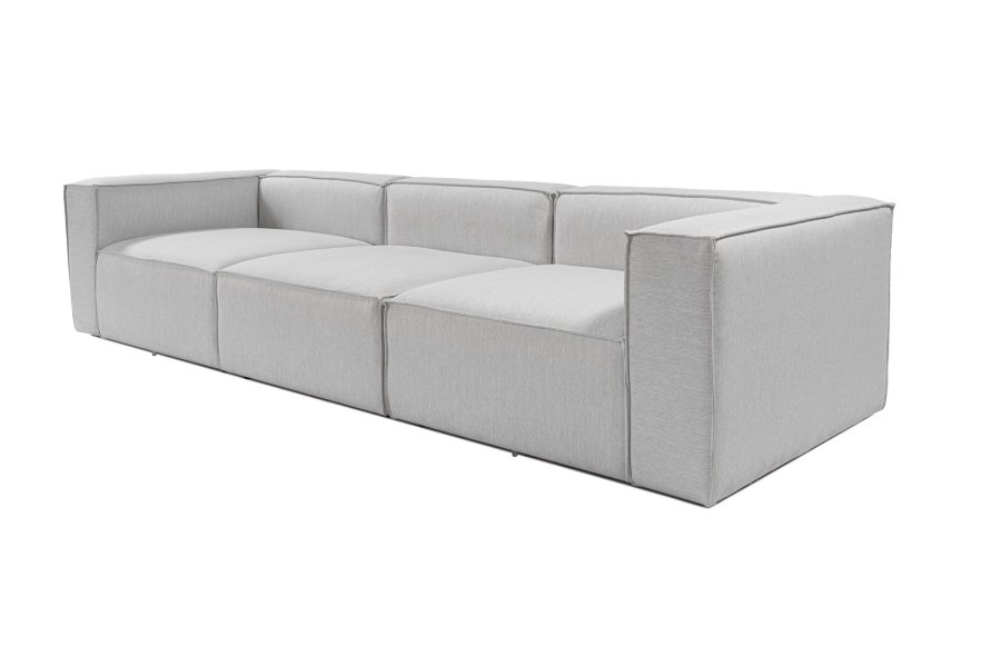 NORDVRK Fora 3-seter - Lys gr 3-seter sofa