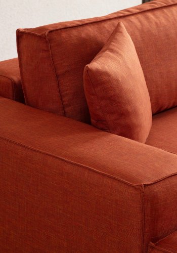 NORDVRK P?rlo Hjrne Venstre - Oransje Hjrnesofa